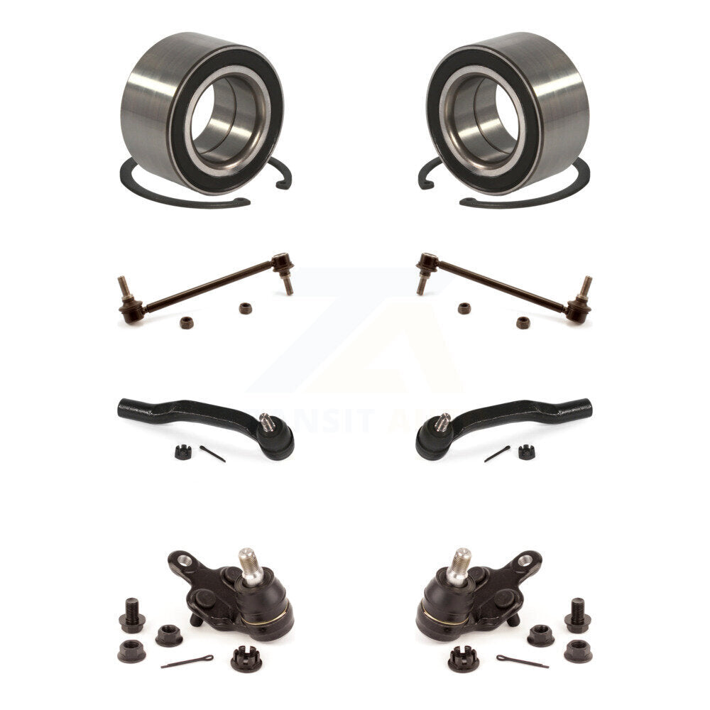 Kit de biellette de direction et de liaison extérieure de rotule inférieure de roulement avant (8 pièces) pour Toyota Sienna