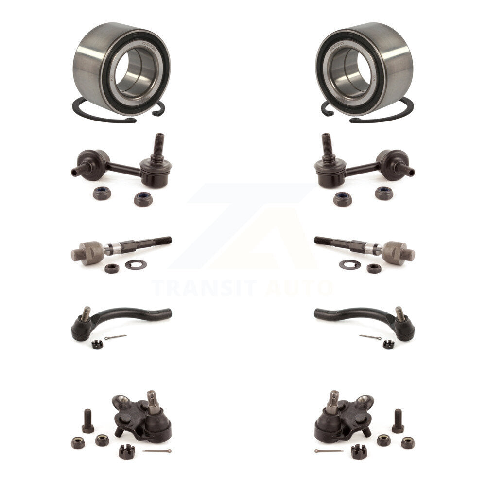 Kit de liaison de biellette de direction intérieure et extérieure, roulement avant, Joint à rotule inférieur, pour Honda Civic 1.3