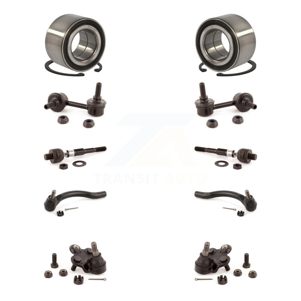 Kit de liaison de biellette de direction intérieure et extérieure, roulement avant, Joint à rotule inférieur, pour Honda Civic 1.8