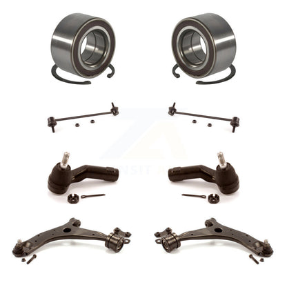 Kit de liaison de biellette de direction extérieure, bras de commande inférieur, roulement avant (8 pièces) pour Mazda 3 5 Spor