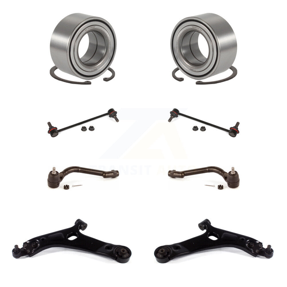Kit de liaison d'extrémité de biellette de direction extérieure, bras inférieur de roulement avant (8 pièces) pour Hyundai Tucson Kia