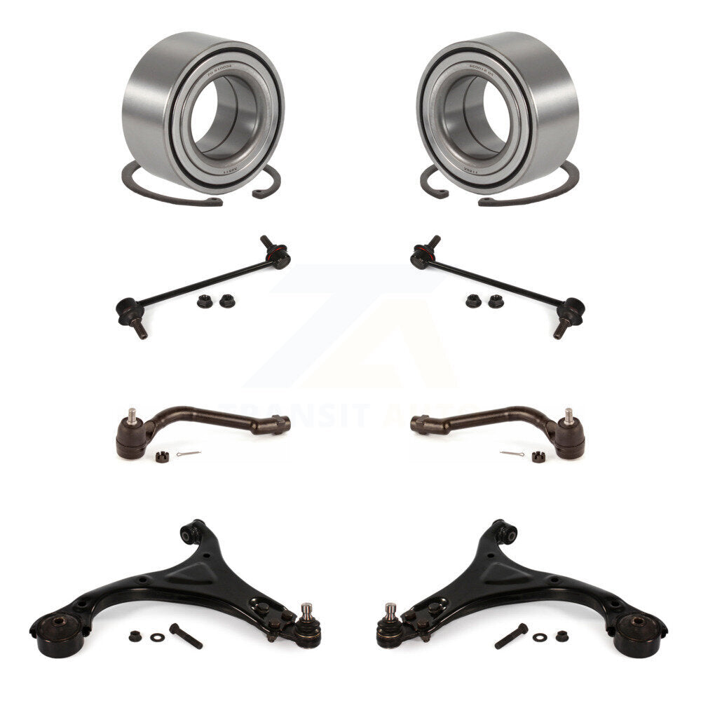 Kit de liaison de biellette de direction extérieure, bras de commande inférieur de roulement avant (8 pièces) pour Hyundai Sonata