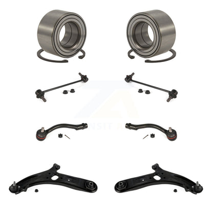 Kit de biellette de direction extérieure et de liaison de bras inférieur de roulement avant (8 pièces) pour Hyundai Accent 12-17