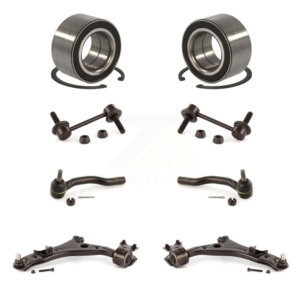 Kit de biellette de direction et de liaison extérieure, bras de commande inférieur, roulement avant (8 pièces) pour Ford Edge MK