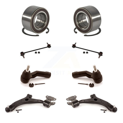 Kit de biellette de direction et de liaison extérieure, bras de commande inférieur, roulement avant (8 pièces) pour Mazda 3 Spor