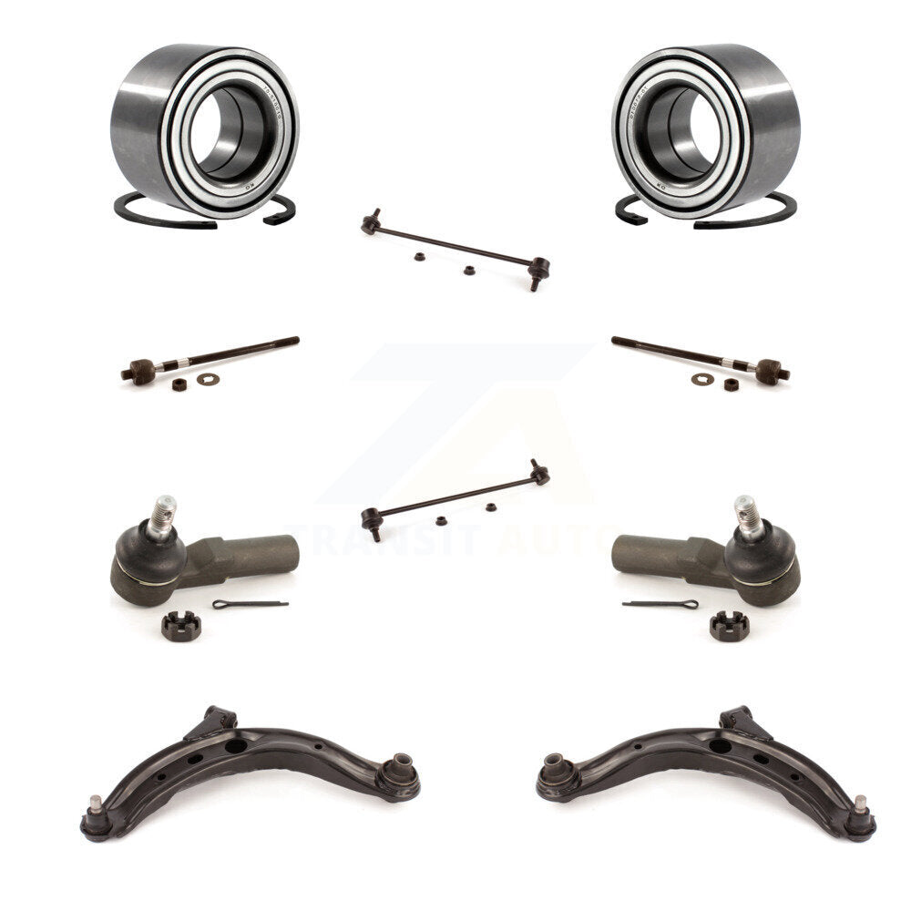 Kit de liaison de biellette de direction intérieure et extérieure de bras inférieur de roulement avant (10 pièces) pour Mazda MPV 02-06