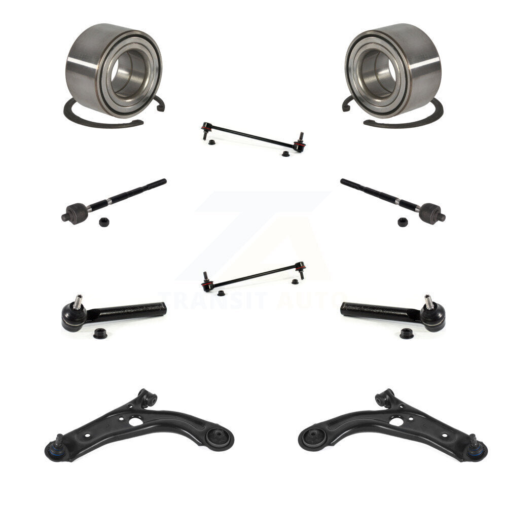 Kit de liaison de biellette de direction intérieure et extérieure, bras de commande inférieur, roulement avant (10 pièces) pour Fiat 50