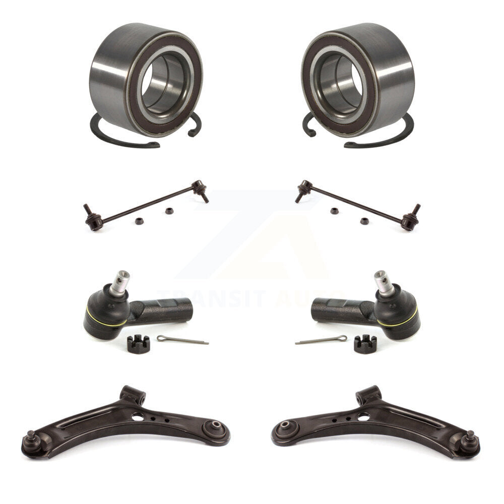 Kit de liaison d'extrémité de biellette de direction extérieure, bras de commande inférieur de roulement avant (8 pièces) pour Suzuki SX4