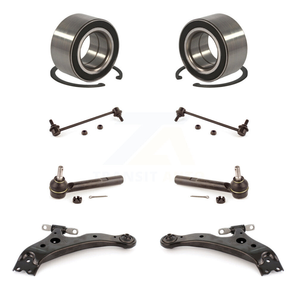 Kit de liaison d'extrémité de biellette de direction extérieure, bras de commande inférieur, roulement avant (8 pièces) pour Lexus RX35