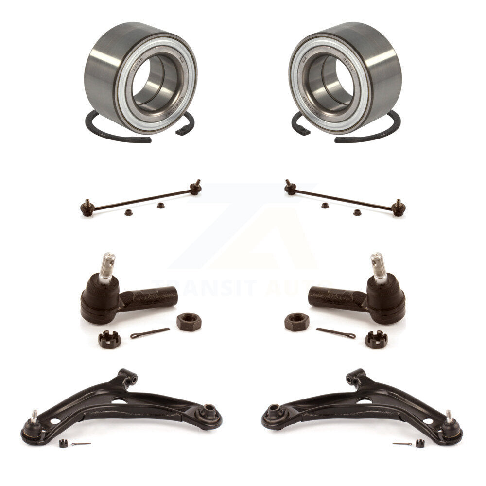 Kit de liaison de biellette de direction extérieure, bras de commande inférieur, roulement avant (8 pièces) pour Toyota Yaris C