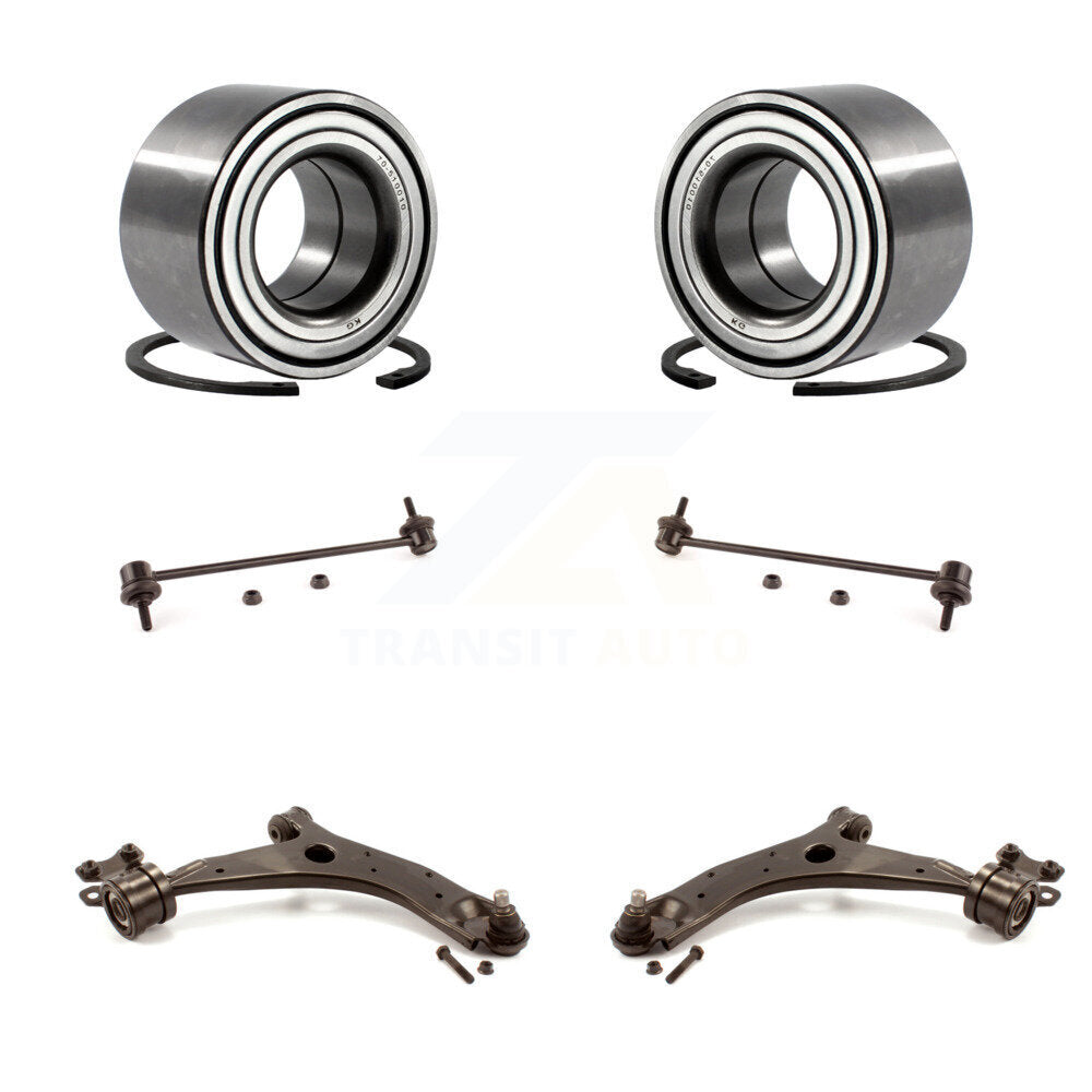 Bras de commande inférieur à roulement avant avec rotule et Kit de liaison de barre stabilisatrice pour Mazda 3