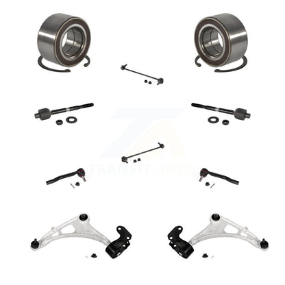 Kit de liaison de biellette de direction intérieure et extérieure de bras inférieur de roulement avant (10 pièces) pour Honda Pilot MDX
