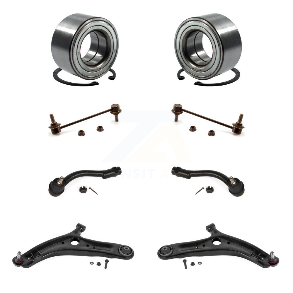 Kit de liaison de biellette de direction extérieure, roulement de roue avant, bras de commande inférieur (8 pièces) pour Kia Soul