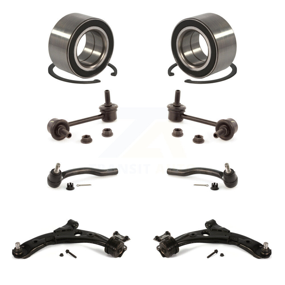 Kit de liaison d'extrémité de biellette de direction extérieure, bras de commande inférieur, roulement avant (8 pièces) pour Mazda CX-7