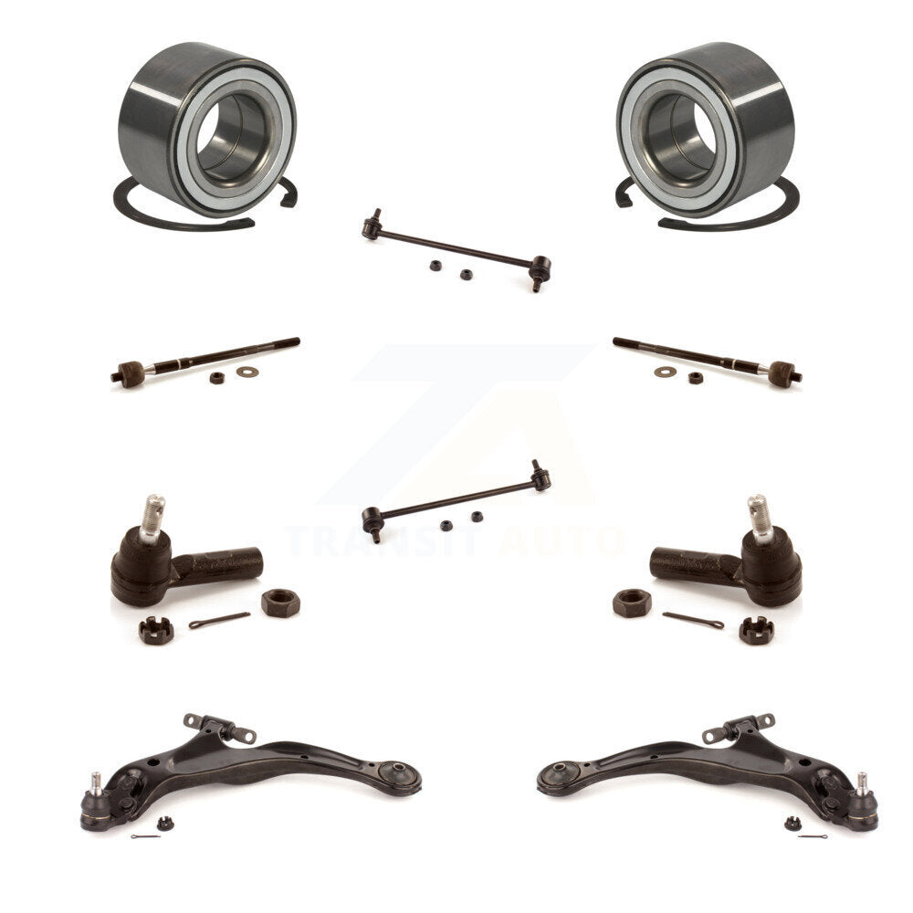Kit de biellette de direction et de liaison intérieure extérieure de bras inférieur de roulement avant (10 pièces) pour Toyota Solara