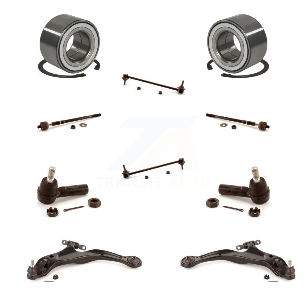 Kit de biellette de direction et de liaison intérieure extérieure de bras inférieur de roulement avant (10 pièces) pour Toyota Sienna