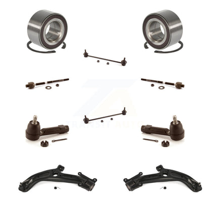 Kit de liaison de biellette de direction intérieure et extérieure de bras inférieur de roulement avant (10 pièces) pour Honda Fit 07-08