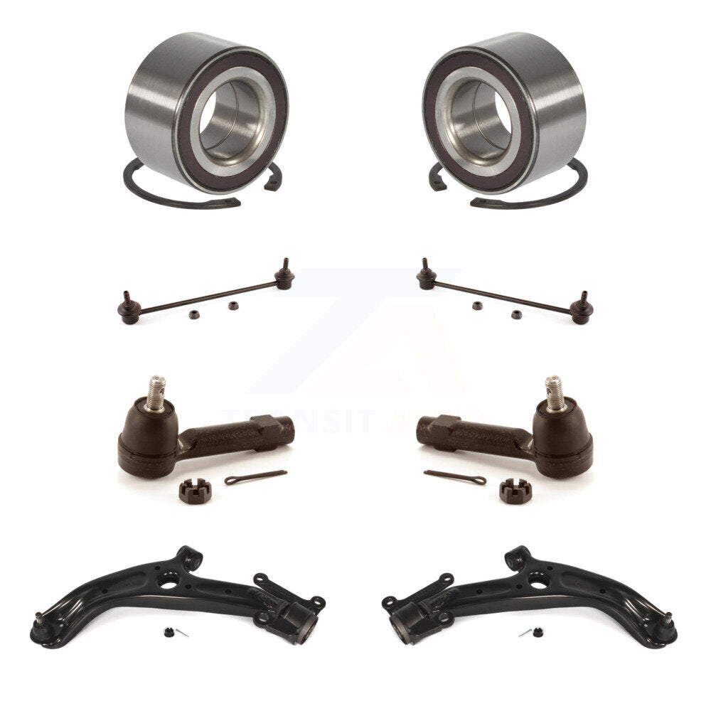 Kit de liaison de biellette de direction extérieure, bras de commande inférieur à roulement avant (8 pièces) pour Honda Fi 07-08