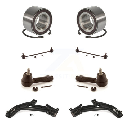 Kit de liaison de biellette de direction extérieure, bras de commande inférieur à roulement avant (8 pièces) pour Honda Fi 07-08