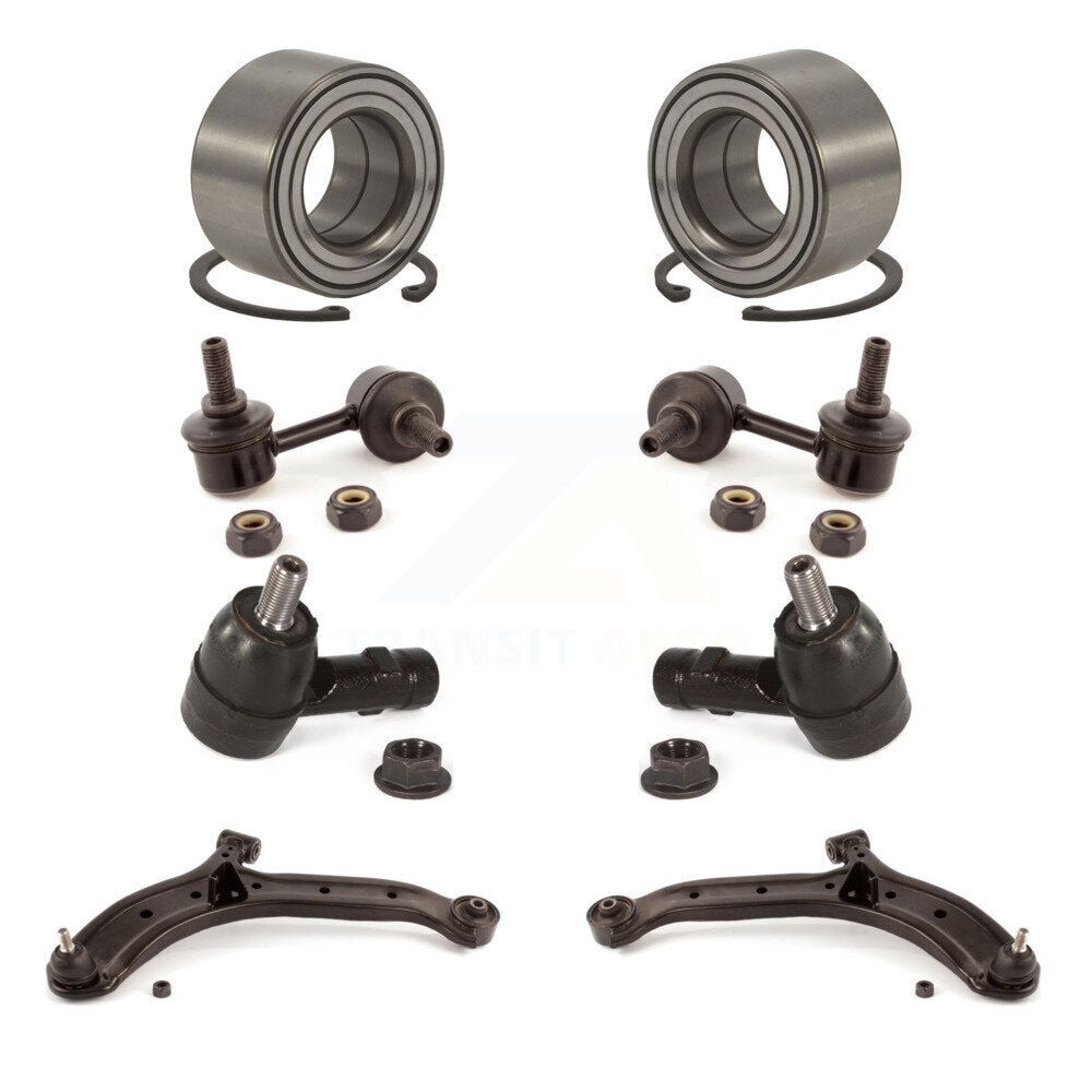Kit de biellette de direction extérieure et de liaison de bras inférieur de roulement avant (8 pièces) pour Hyundai Accent 00-05