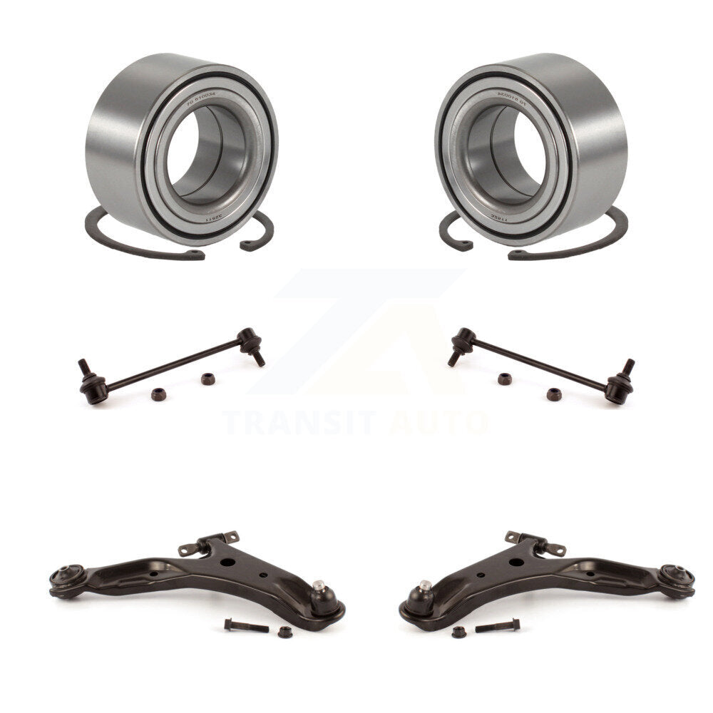 Kit de bras de commande inférieur et de liaison de roulement avant (6 pièces) pour Hyundai Santa Fe 2001 – 2006
