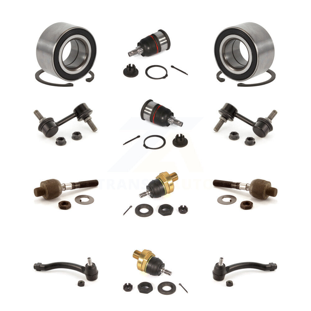 Kit de biellette de direction intérieure et extérieure, roulement avant, joint à rotule supérieur et inférieur, pour Acura T
