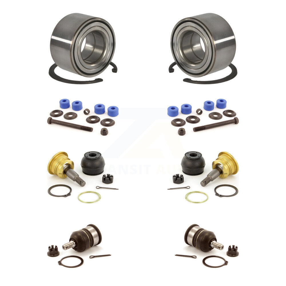 Kit de rotule supérieure et inférieure de roulement de roue avant et de liaison de barre stabilisatrice pour Honda Civi
