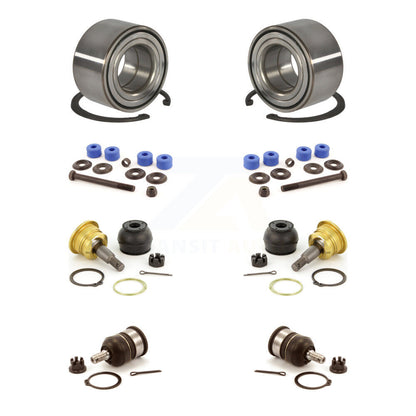 Kit de rotule supérieure et inférieure de roulement de roue avant et de liaison de barre stabilisatrice pour Honda Civi