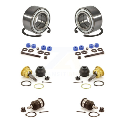 Kit de rotule supérieure et inférieure de roulement de roue avant et de liaison de barre stabilisatrice pour Honda Civi