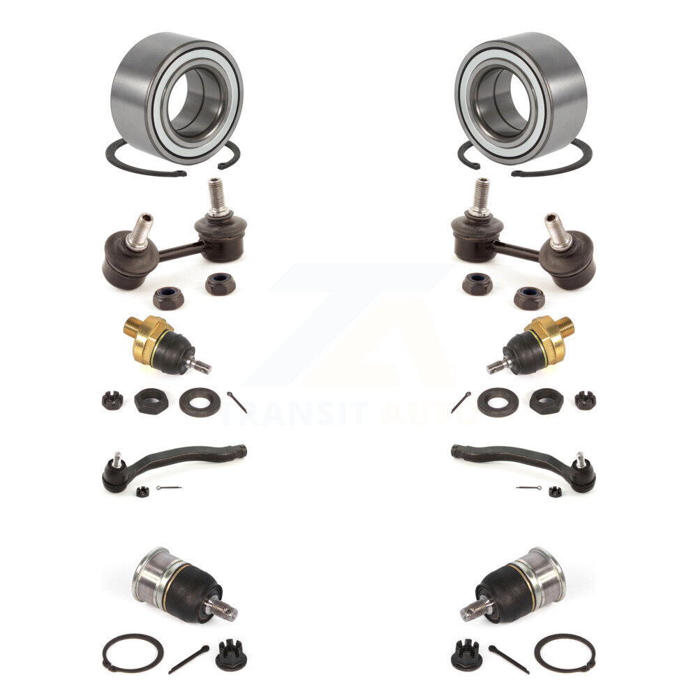 Kit de liaison de biellette de direction extérieure, roulement avant supérieur et inférieur, Joint à rotule extérieur (10 pièces) pour Honda TL