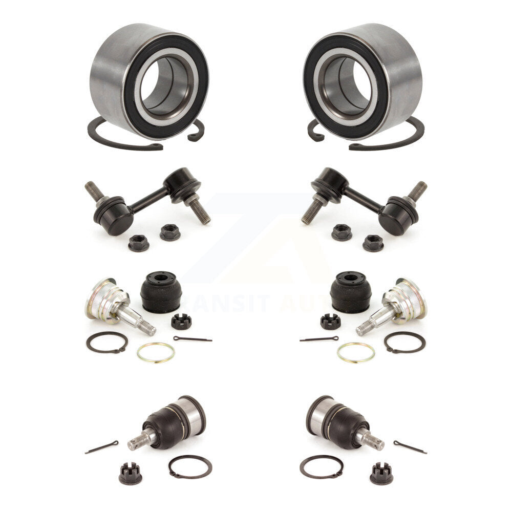 Kit de rotule supérieure et inférieure de roulement avant et de liaison de barre stabilisatrice (8 pièces) pour Honda Accord