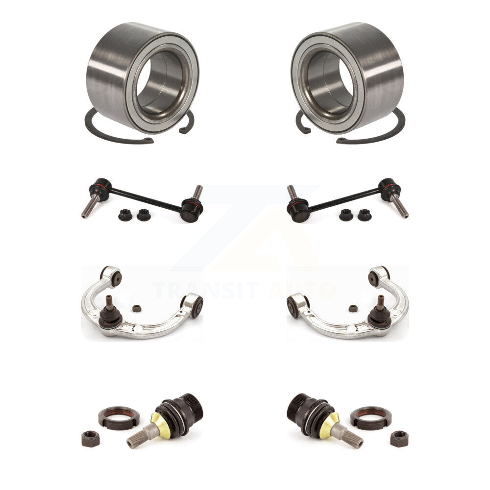 Kit de liaison de bras supérieur de rotule inférieure de roulement avant (8 pièces) pour Mercedes-Benz GL350