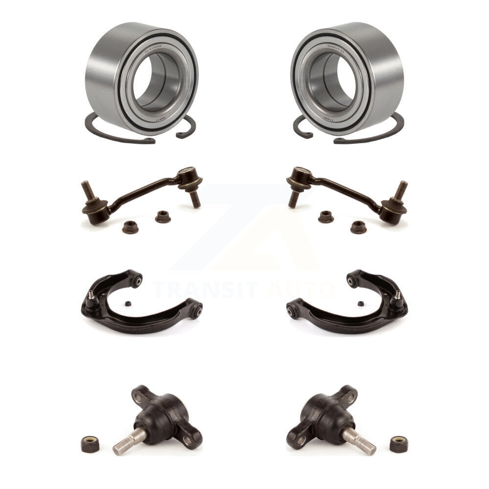 Kit de liaison de bras supérieur de rotule inférieure de roulement avant (8 pièces) pour Hyundai Sonat 06-10