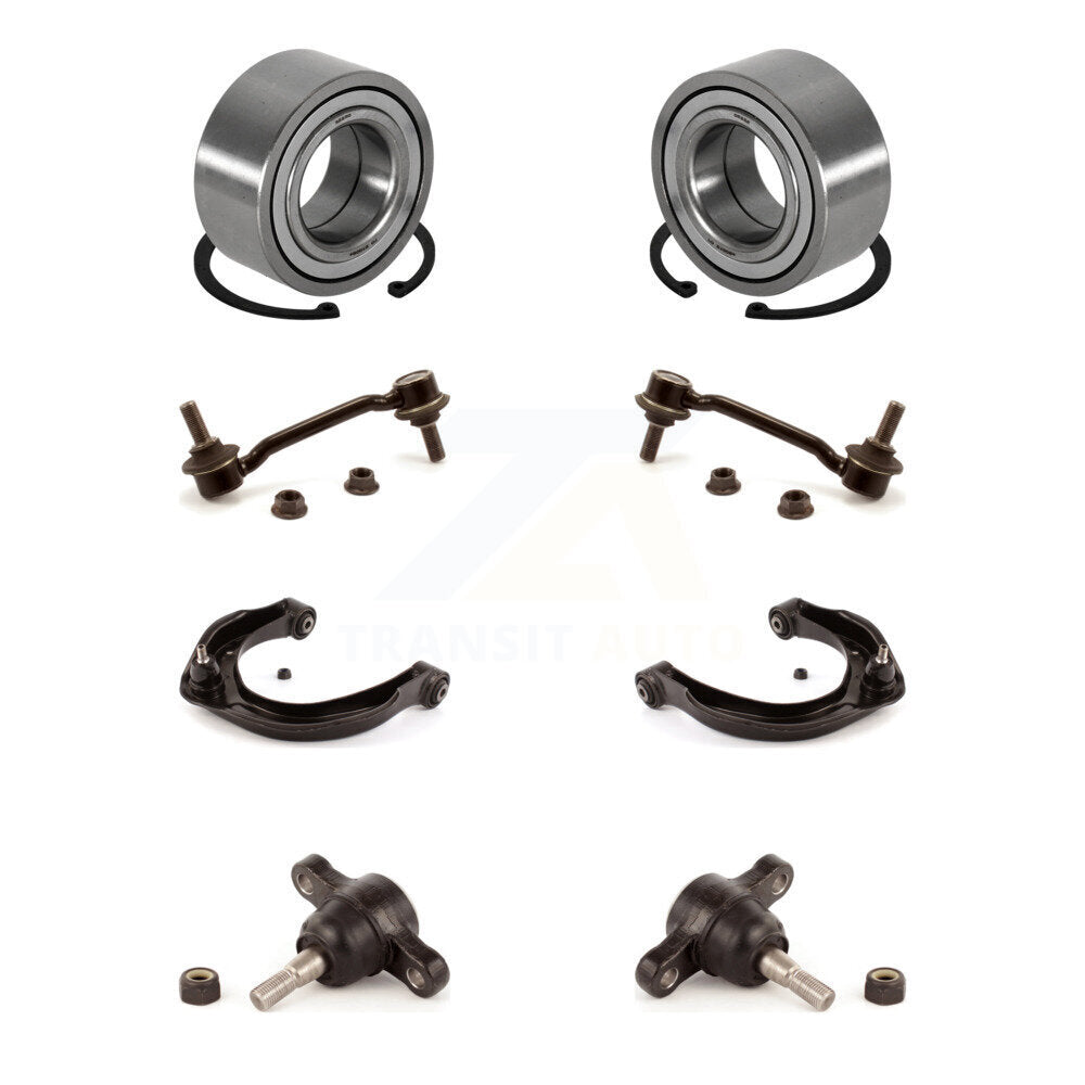 Kit de bras supérieur et de liaison de rotule inférieure de roulement avant (8 pièces) pour Hyundai Azera Kia