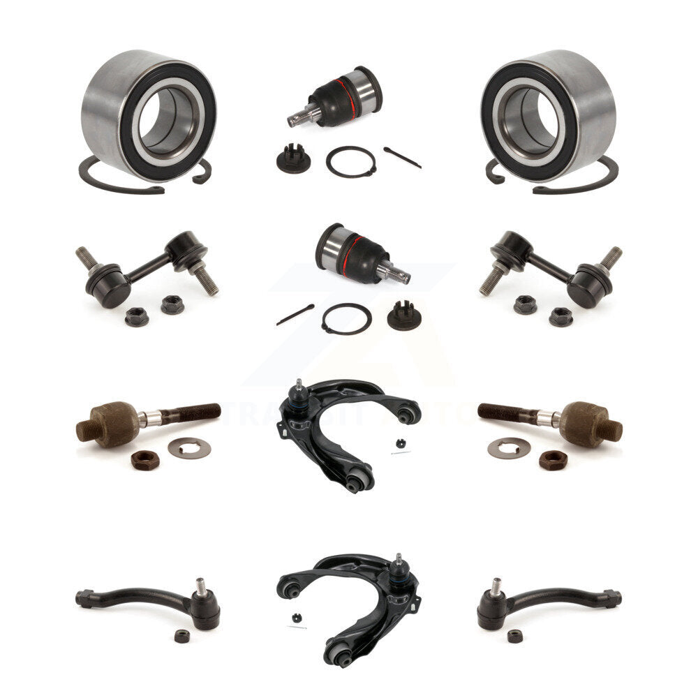 Kit de liaison de biellette de direction intérieure et extérieure, bras de commande supérieur de roue avant, rotule inférieure pour