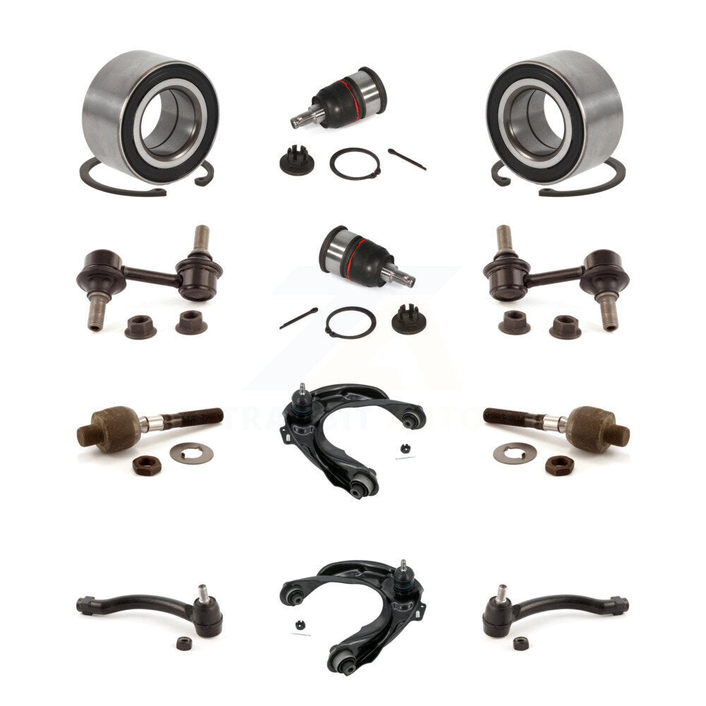 Kit de liaison de biellette de direction intérieure et extérieure, bras de commande supérieur de roue avant, rotule inférieure pour