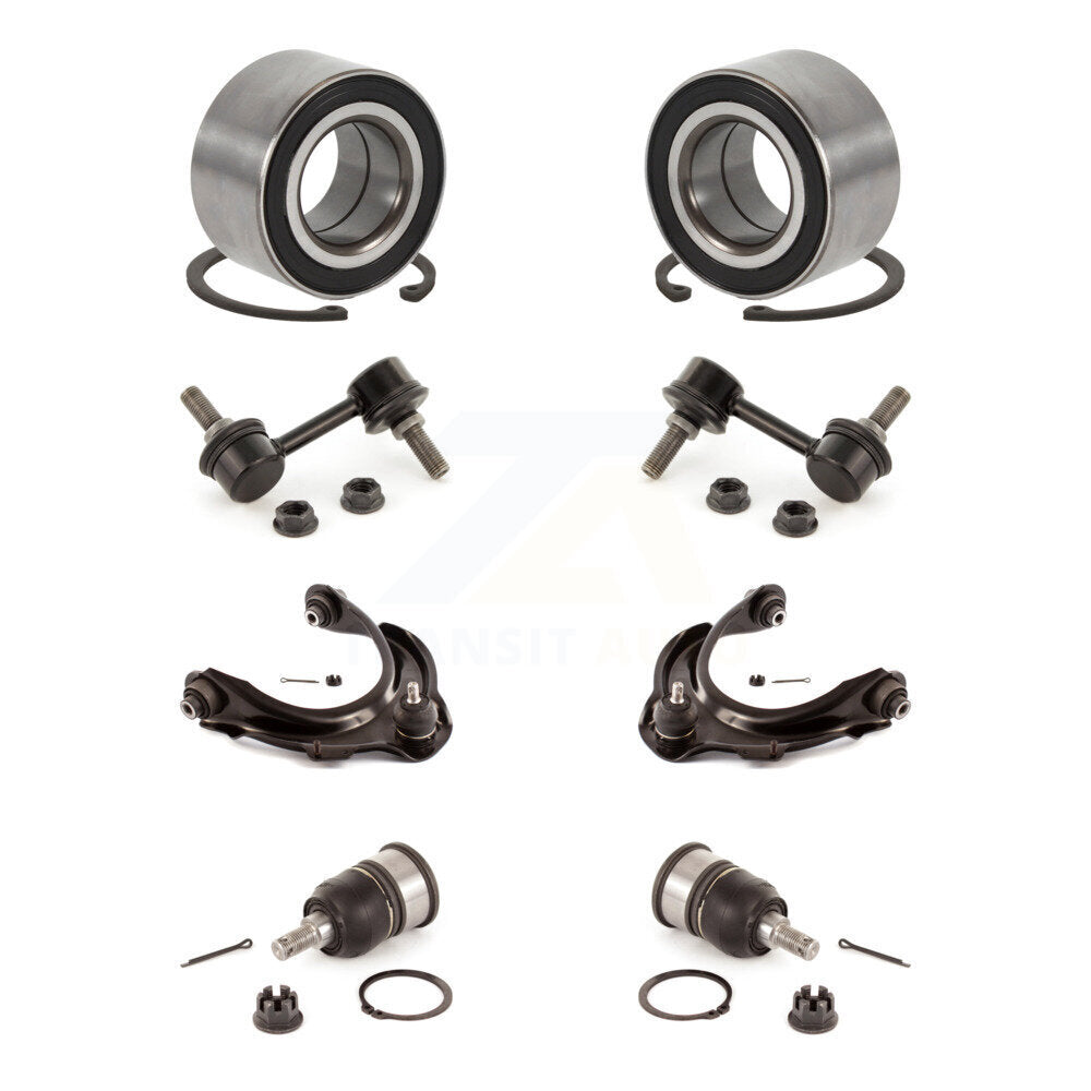 Kit de liaison de bras de commande supérieur, roulement avant, rotule inférieure, bras de commande supérieur (8 pièces) pour Honda Accor