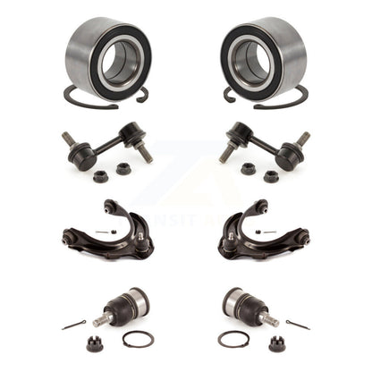 Kit de liaison de bras de commande supérieur, roulement avant, rotule inférieure, bras de commande supérieur (8 pièces) pour Honda Accor