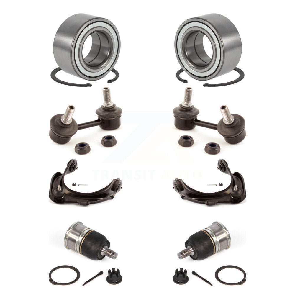 Kit de liaison de bras de commande supérieur, roulement avant, rotule inférieure, bras de commande supérieur (8 pièces) pour Honda Accor
