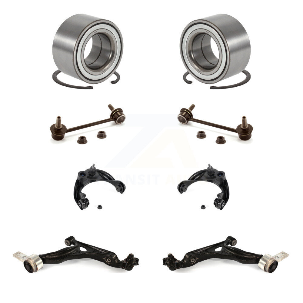 Kit de liaison de bras de commande supérieur inférieur et roulement avant (8 pièces) pour Mazda 6 3,7 l de 2009 à 2013