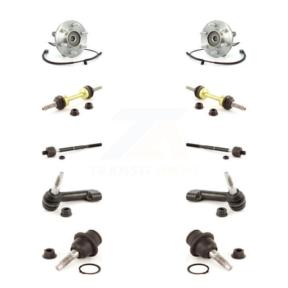 Kit de liaison de biellette de direction intérieure et extérieure de rotule inférieure de roulement avant (10 pièces) pour Ford 4WD