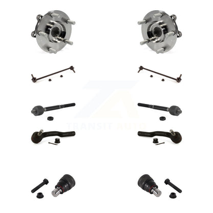 Kit de biellette de direction et de liaison intérieure extérieure de rotule inférieure de roulement avant (10 pièces) pour Mazda