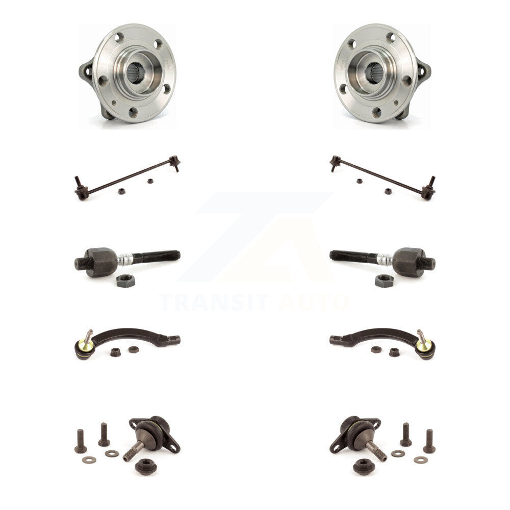 Kit de liaison de biellette de direction intérieure et extérieure de rotule inférieure de roulement avant (10 pièces) pour Volvo S6