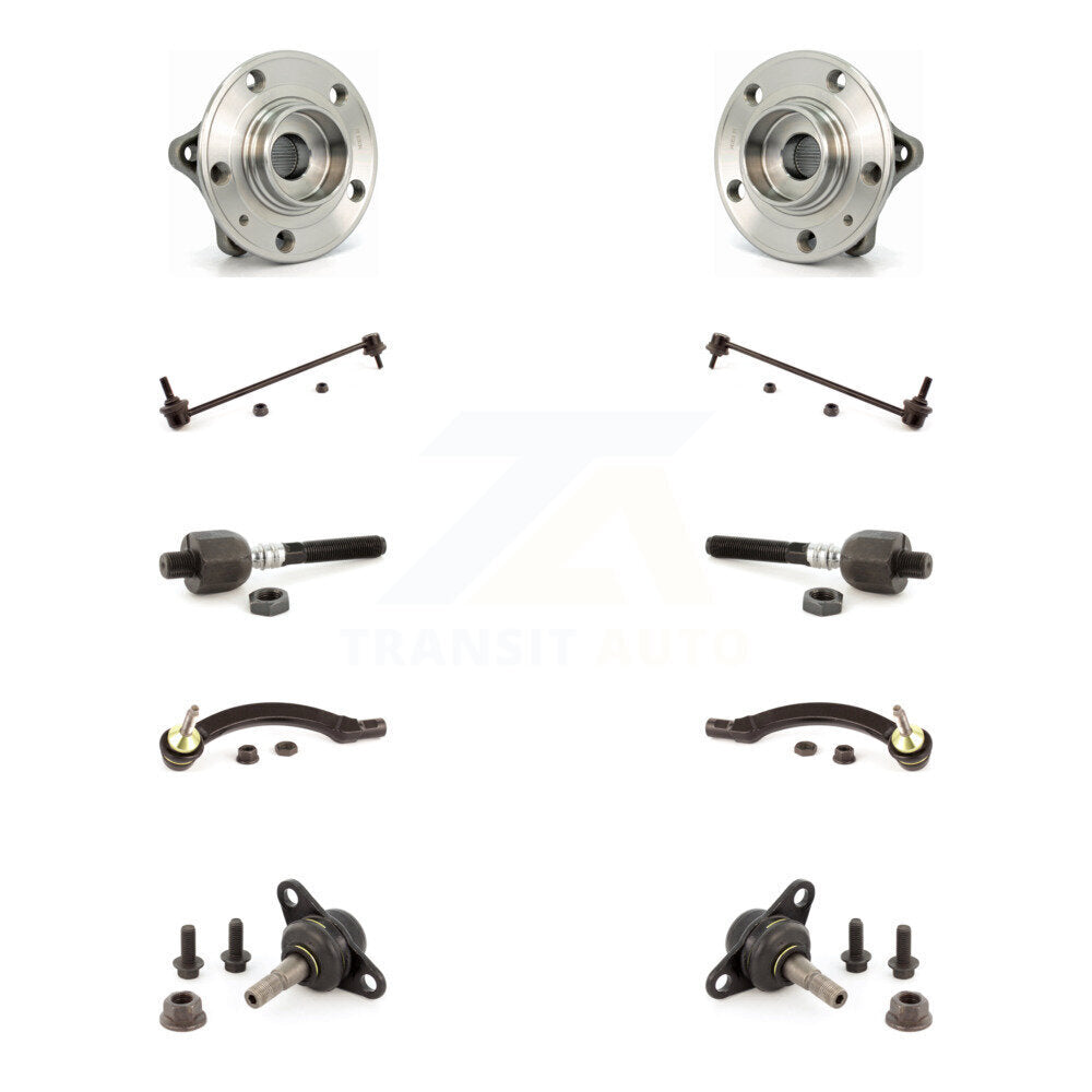 Kit de liaison de biellette de direction intérieure et extérieure de rotule inférieure de roulement avant (10 pièces) pour Volvo S6