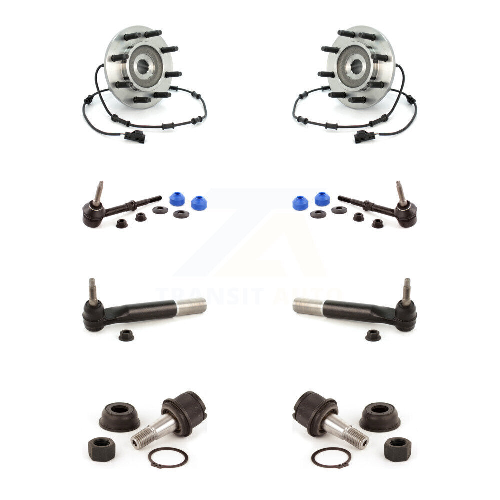 Kit de biellette de direction et de liaison extérieure de rotule inférieure de roulement avant (8 pièces) pour Dodge Ram 350