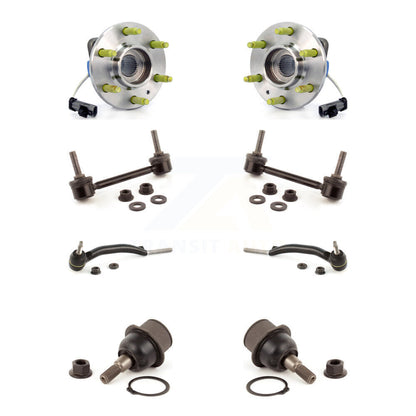 Kit de liaison de biellette de direction extérieure de rotule inférieure de roulement avant (8 pièces) pour Cadillac SRX AW