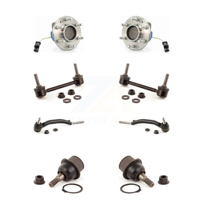 Kit de liaison de biellette de direction extérieure de rotule inférieure de roulement avant (8 pièces) pour Cadillac SRX RW