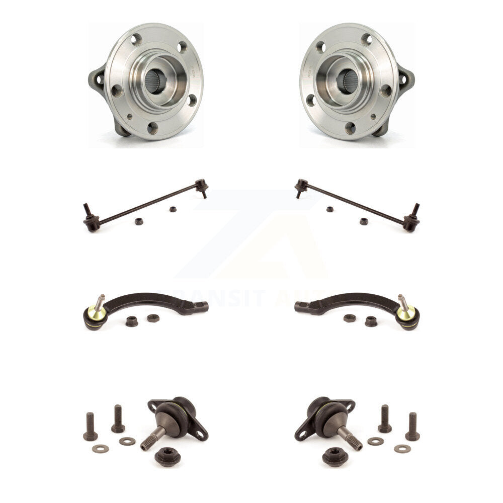 Kit de biellette de direction et de liaison extérieure de rotule inférieure de roulement avant (8 pièces) pour Volvo S60 V70