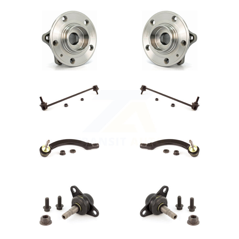 Kit de biellette de direction et de liaison extérieure, roulement de moyeu avant, Joint à rotule inférieur (8 pièces) pour Volvo S60