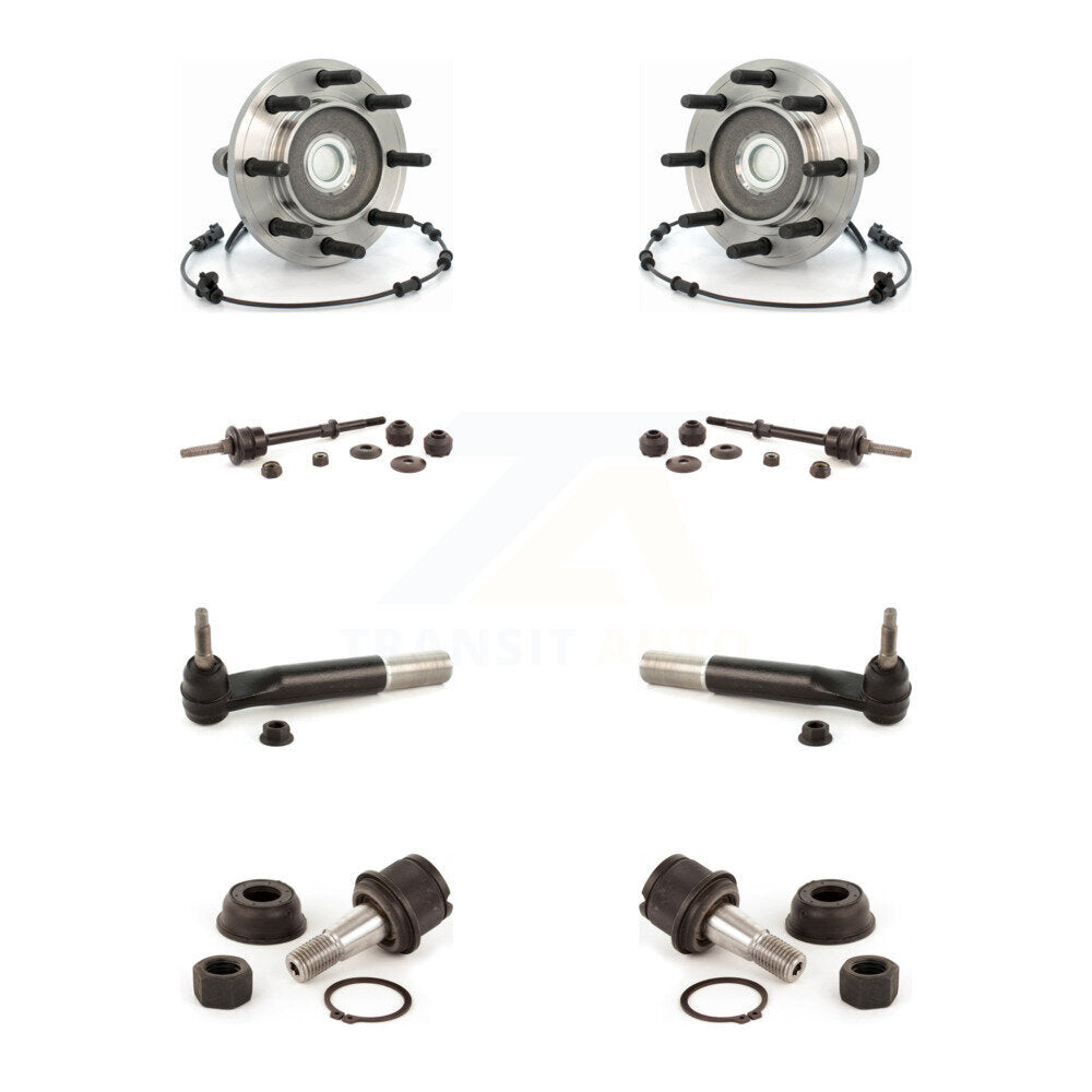 Kit de biellette de direction et de liaison extérieure de rotule inférieure de roulement avant (8 pièces) pour Ram 3500 Dodge